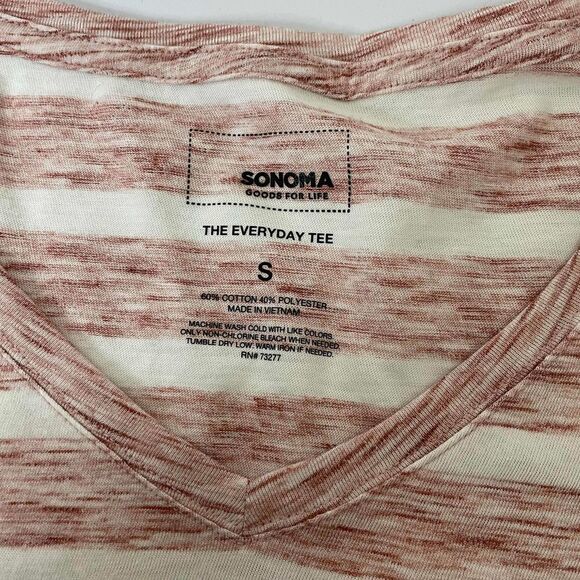 Sonoma| The Everyday Tee| Long sleeve| Small| Cotton| Striped - Picture 5 of 10